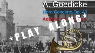 GOEDICKE Horn Concerto II PLAY ALONG [upl. by Konyn]