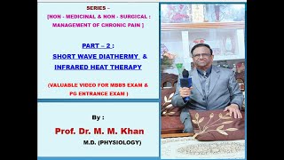 SHORT WAVE DIATHERMY amp INFRARED HEAT THERAPY  FOR CHRONIC PAIN MANAGEMENT  BY  DR MUSLIM KHAN [upl. by Oiceladni]