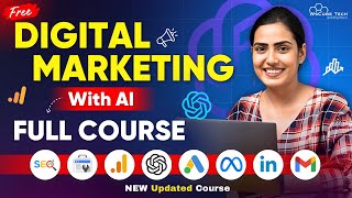 Digital Marketing with AI Full Course for Beginners in 4 HOURS  2024 Updated No Experience Needed [upl. by Normandy]