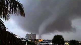 EF0 Tornado Hits Fort Lauderdale Florida  Jan 6 2024 [upl. by Aerdma]