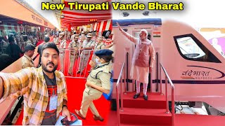 New Secunderabad to Tirupati Vande Bharat Express Inaugural Journey  Indian Railways [upl. by Rox]