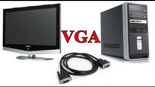 How to Connect your PC to Your LCD TV with a VGA Cable [upl. by Griz]