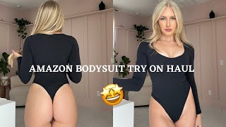 AMAZON BODYSUITS TRY ON HAUL [upl. by Ikim363]