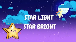 STAR LIGHT STAR BRIGHT Lullaby Song Long Version 1 Hour Loop for Babies and Toddlers [upl. by Kalagher]