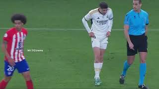 Federico Valverde vs Atletico Madrid  100124  Spanish Super Cup SemiFinal [upl. by Ralaigh729]