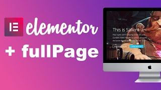 Tutorial Elementor  fullPagejs plugin [upl. by Halstead]