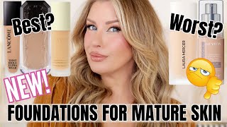 7 BEST amp WORST New Foundations For Mature Skin 2023  New Faves Or Major Fails [upl. by Ottilie385]