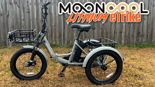 My 1st Lithium Utility eTrike  Mooncool TK1 Folding 48v 145ah 500w Motor  Full Review amp Assembly [upl. by Missak]