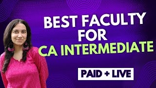 Top Faculties For CA INTERMEDIATE exam preparation [upl. by Kyte585]