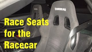 Installing Corbeau A4 Racing Seats in my C5 Corvette Z06 [upl. by Anaizit]