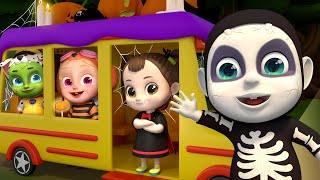 Halloween Wheels On The Bus 🎃  Halloween Songs  Nursery Rhymes amp Kids Songs  Rosoo Songs [upl. by Ogires]