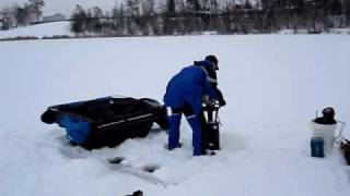 Portable fish house setup with IceHogger Shroud System [upl. by Chaker384]