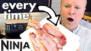 Perfect BACON in the AIR FRYER Ninja Foodi Dual Zone recipe [upl. by Ennybor514]