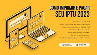 COMO IMPRIMIR E PAGAR SEU IPTU 2023 [upl. by Quintana695]