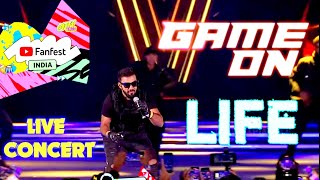 UJJWAL AKA TECHNO GAMERZ New Song LIFE Live Concert At Youtube FanFest 2023  GAME ON YTFFIN23 [upl. by Gad]