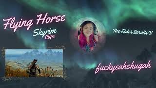 Flying Horse  Skyrim Clips [upl. by Errised]