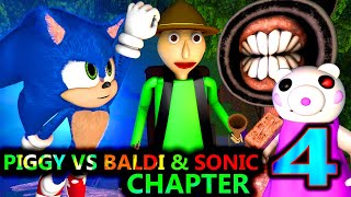 PIGGY vs BALDI SONIC ROBLOX ANIMATION CHALLENGE ft Siren head Chapter 4 official Minecraft [upl. by Angelle]