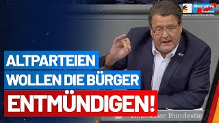 Altparteien wollen die Bürger entmündigen  Stephan Brandner  AfDFraktion im Bundestag [upl. by Clarance836]