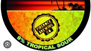 FireRock Brewing  Feel The Rhythm Tropical Sour 9  Beer Review [upl. by Nylyak]