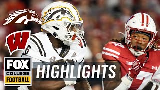 Western Michigan Broncos vs Wisconsin Badgers Highlights  FOX College Football [upl. by Chinua]