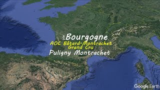 BâtardMontrachet Grand Cru at Pulingy Montrachet commune  French wine map  Wine study [upl. by Iahk]