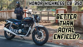 Honda Highness CB350 Review  Better Than Royal Enfield [upl. by Inahet409]