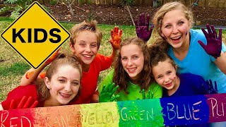 Learn English Words Missing Rainbow Colors with Sign Post Kids [upl. by Anirtep73]