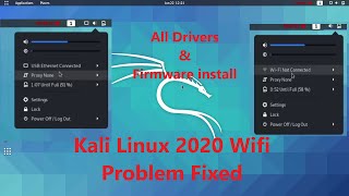 kali linux wifi problem  fix wifi problem in kali linux  installing wifi drivers  2020 [upl. by Llien949]