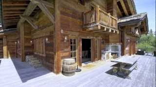 Very Big Luxury Chalet for Sale  La Grange de Crehavouettaz  CransMontana Valais Switzerland [upl. by Ahsitam]