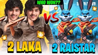 2 LAKA GAMER VS 2 RAISTAR CHALLENGE😱 WHO WON GARENA FREE FIRE [upl. by Akino]