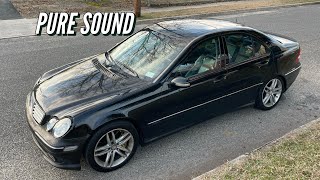 2006 Mercedes C230 Magnaflow Exhaust Cold start and Sound [upl. by Lugar]