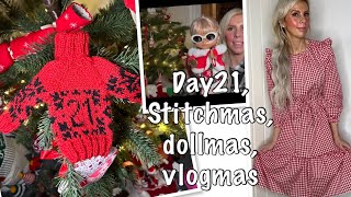 21st Day of Advent Vlogmas Stitchmas dollmas [upl. by Suivatco313]