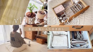 主婦vlog｜収納見直し｜雑貨収納｜引き出し収納｜生理前のしんどい日 [upl. by Llerrehs]