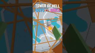 Tower of Hell BOYS VS GIRLS 😱 roblox [upl. by Ydnyl]