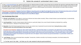13JavaSynchronizedBlock java thread synchronization [upl. by Launamme]