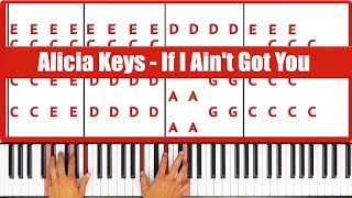 If I Ain’t Got You Piano  How to Play Alicia Keys If I Ain’t Got You Piano Tutorial [upl. by Quickman]