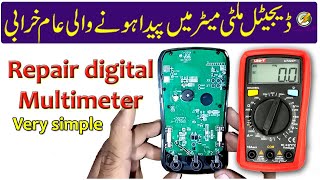 Repair digital multimeter  digital multimeter not testing ampere [upl. by Genisia]