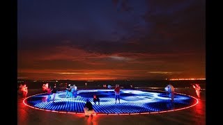 Zadar Solar Panel Light Show [upl. by Gnuh]