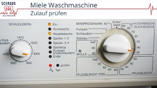 Waschmaschine  Zulauf prüfen blinkt  Leitfaden zur Fehlerbehebung Miele [upl. by Koball]