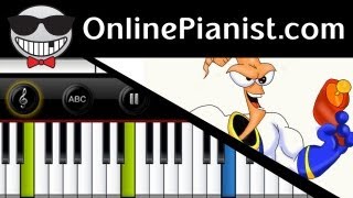 Earthworm Jim  Poultrygeist  Piano Tutorial [upl. by Mchail344]