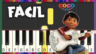 RECUÉRDAME COCO PIANO FÁCIL  REMEMBER ME  BEGINNER PIANO [upl. by Atniuqal552]