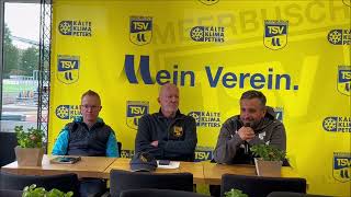 Pressekonferenz nach NiederrheinpokalAchtelfinale TSV Meerbusch  Union Nettetal 131024 [upl. by Eceirehs]