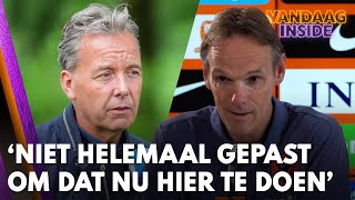 Valentijn Driessen in discussie met perschef KNVB Niet helemaal gepast om dat nu hier te doen [upl. by Magnolia]