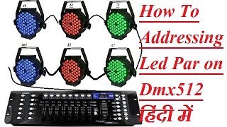 How To Addressing Led And Sharphy Light On Dmx512  Dmx 512 Address [upl. by Leahcimnoj]