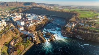 Biggest Waterfall in Europa  Rheinfall Schaffhausen CH [upl. by Yevad420]