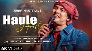 Haule Haule LYRICS Bad Newz  Jubin Nautiyal  Vicky Kaushal amp Triptii Dimri  Rochak Kohli [upl. by Larrabee]