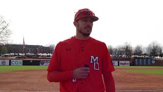 Mercer Mens Baseball Postgame 0201824 Bears 13 Rockets 3 [upl. by Meekah852]