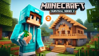 Minecraft Survival wooden house Series 3 [upl. by Norraj]