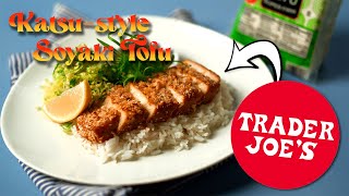 How to Make Crispy Tofu Katsu  Trader Joe’s Soyaki Tofu Recipe [upl. by Georgeanna]