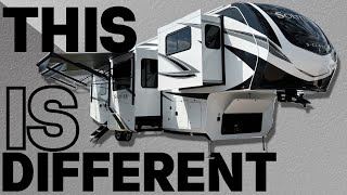 Front Living Fifth Wheel with an Awesome Twist Under 40ft 2023 Solitude 3460FL by Grand Design [upl. by Thurstan]